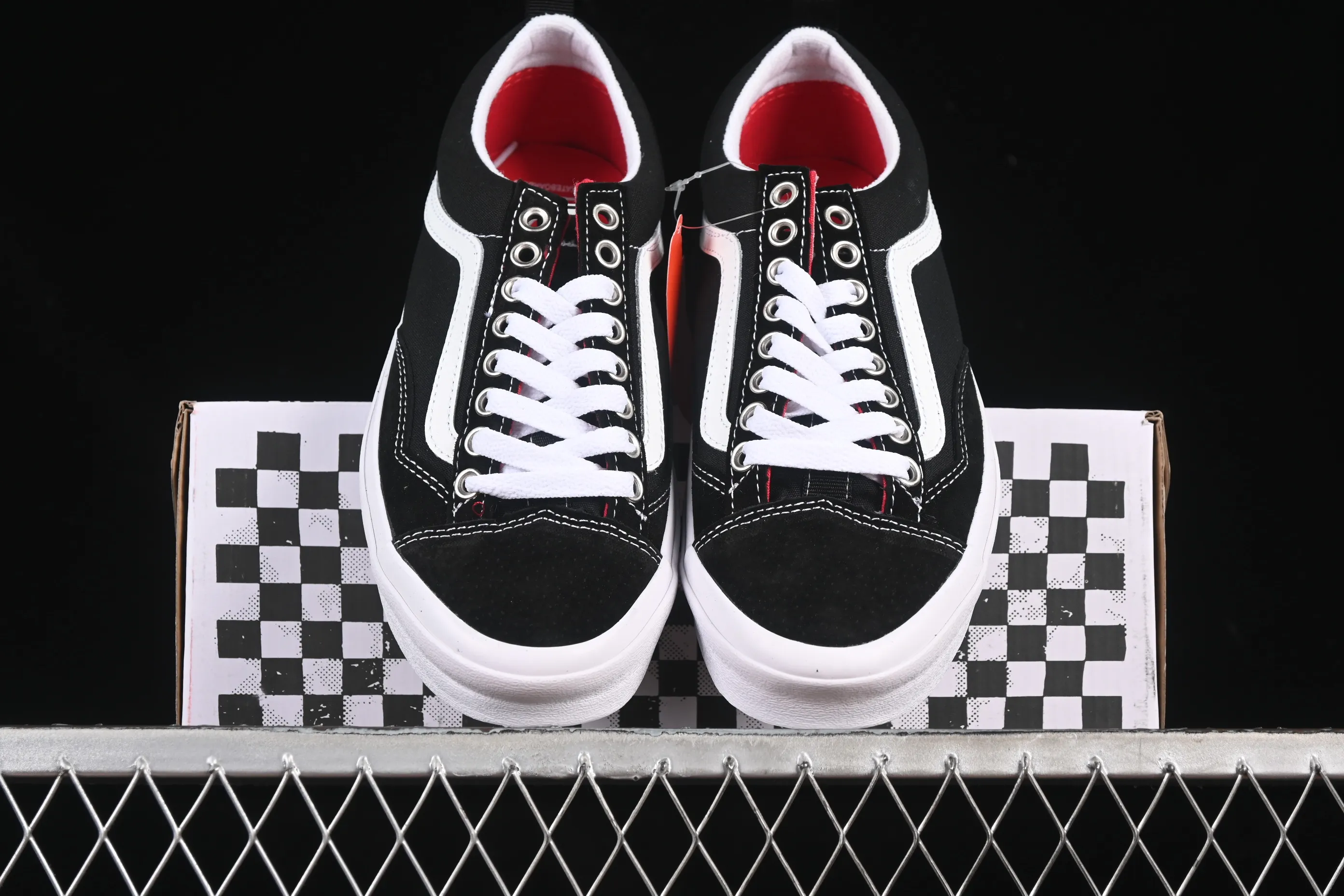 All categories Vans Vans series Vans Low Vans low-top Vans Old Skool Pro Vans official black and white comfortable and versatile casual skate shoes VN0A45JB3K1